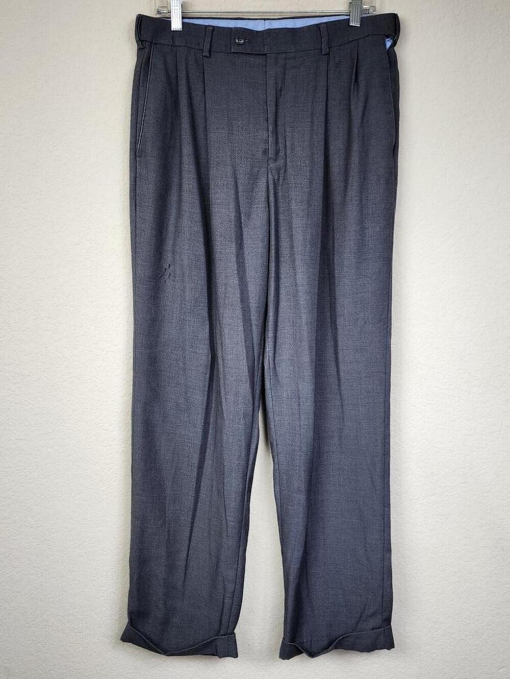 Louis Raphael 33/30 Grey Gray Trouser Pants